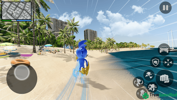 Giới thiệu về game hành động thú vị Dino blue monster rope mod