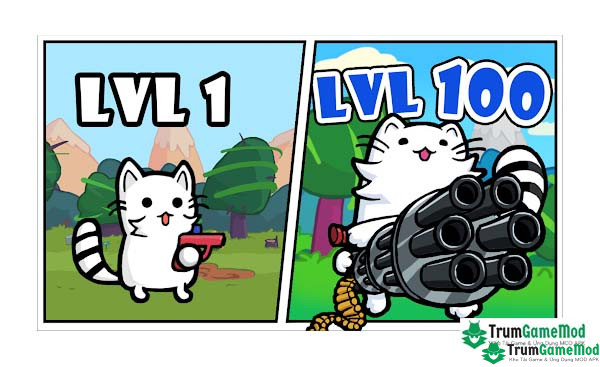 Cat shoot war: offline games APK