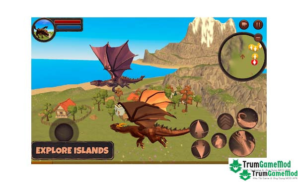 Dragon Simulator 3D APK, bạn sẽ có cơ hội trải nghiệm cuộc sống thú vị