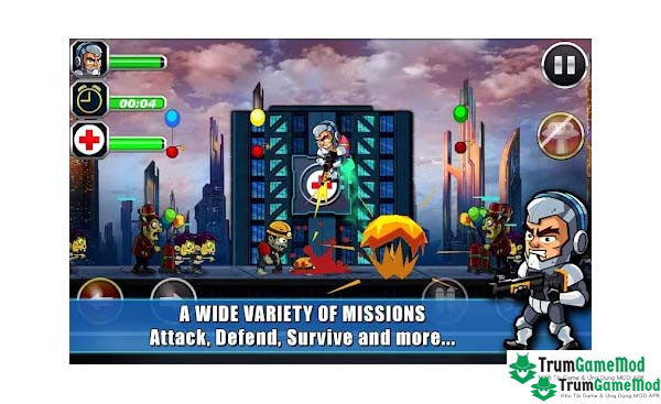 Giới thiệu tổng quan về game Zombie Busters Squad APK