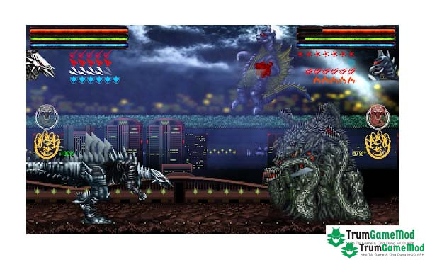 Điểm nổi bật trong trò chơi Godzilla: Omniverse APK