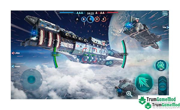 Điểm nổi bật trong trò chơi Space Armada: Galaxy Wars APK