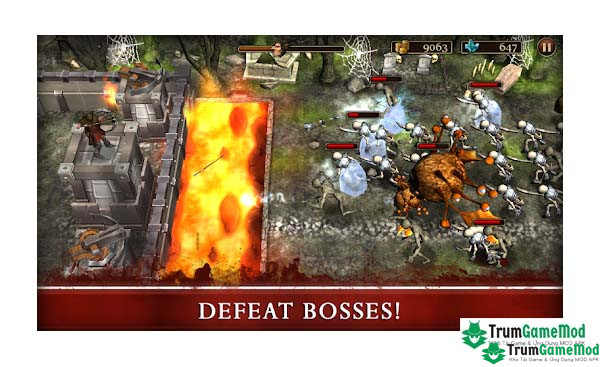 Điểm nổi bật trong trò chơi Three Defenders 2 MOD APK