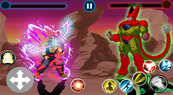 Lối chơi trong DBZ : Super Fighters Battle Apk