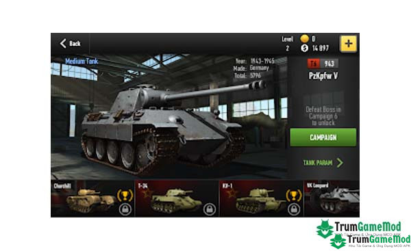 Giới thiệu tổng quan về game War of Tanks 2 Strategy RPG APK