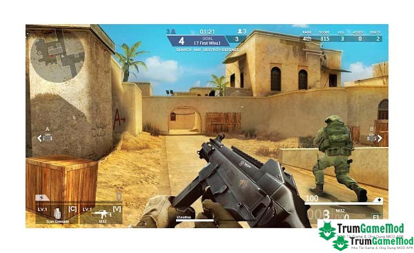 Điểm nổi bật trong trò chơi Critical Counter: Team Shooter APK