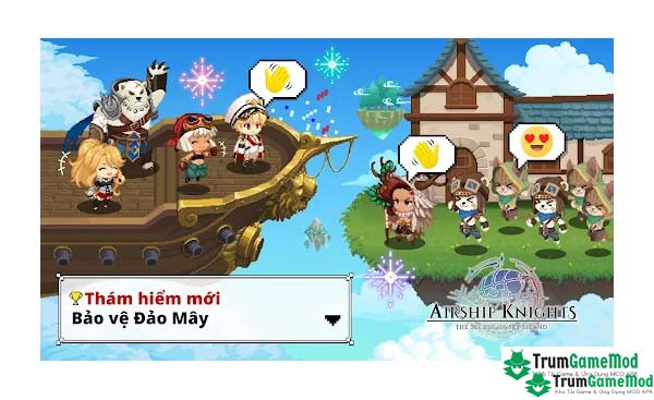 Giới thiệu tổng quan về game Airship Knights : Idle RPG APK