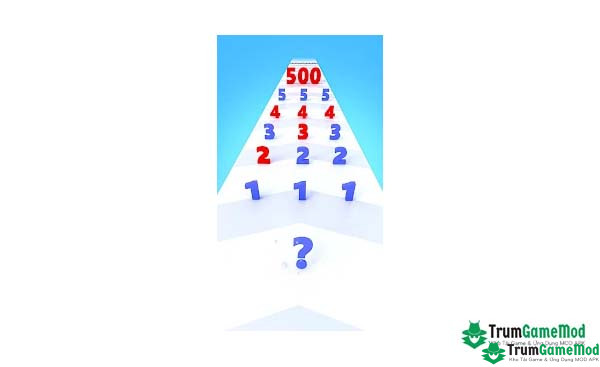 Điểm nổi bật trong trò chơi Number Run & Merge Master Game APK