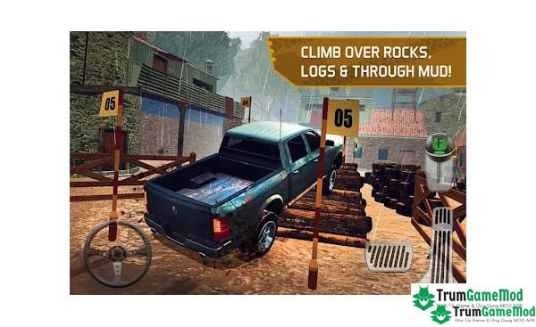 Điểm nổi bật trong trò chơi 4x4 Dirt Offroad Parking APK