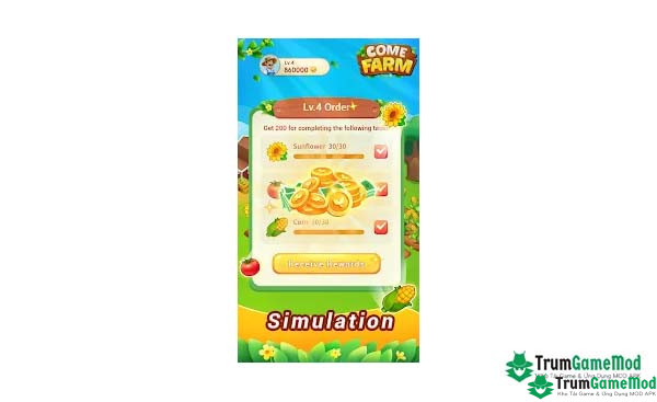 Điểm nổi bật trong trò chơi Come Farm - Simulation Game APK