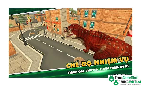 Điểm nổi bật trong trò chơi Dino Sim Dinosaur City Rampage APK