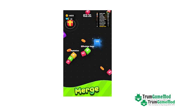 Điểm nổi bật trong trò chơi Jelly Cube Run 2048 APK