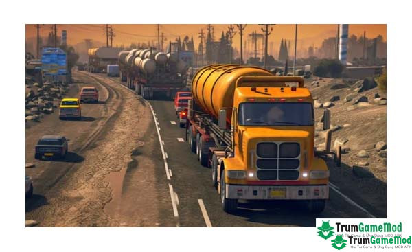 Điểm nổi bật trong trò chơi Oil Cargo Transport Truck Game APK