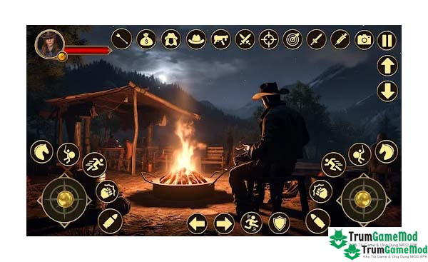 Điểm nổi bật trong trò chơi West Cowboy Games Horse Riding APK