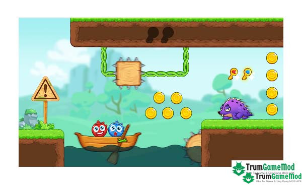 Red and Blue: Ball Heroes APK là một trò chơi phiêu lưu