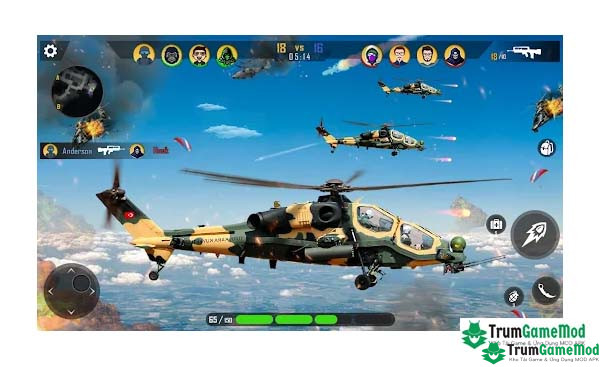 Giới thiệu tổng quan về game Gunship Air Combat Sky Fighter Apk