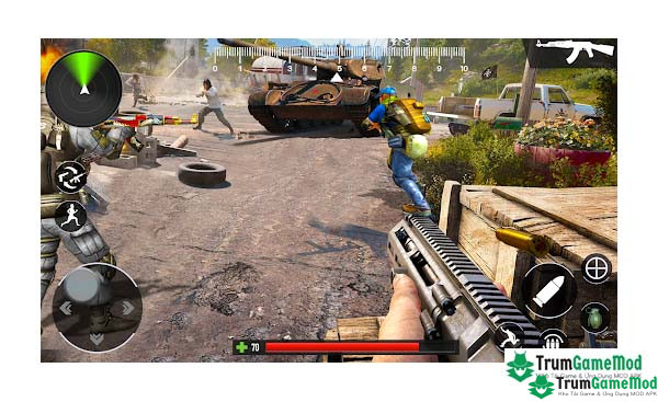 FPS Games 3D:Gun Games Offline APK đi kèm với nhiều nhiệm vụ hấp dẫn và thách thức