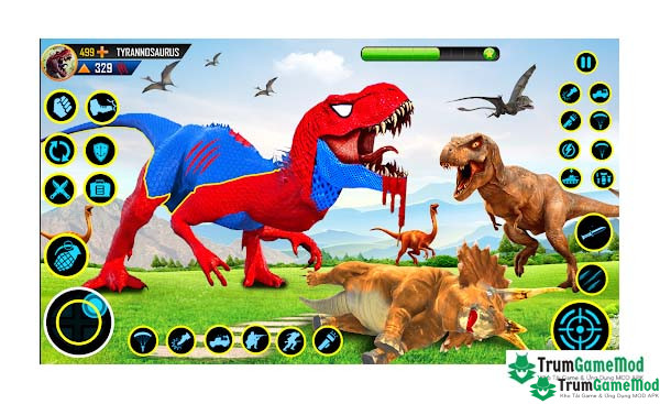 Wild Dino Hunting: Gun Games có đồ họa 3d sinh động