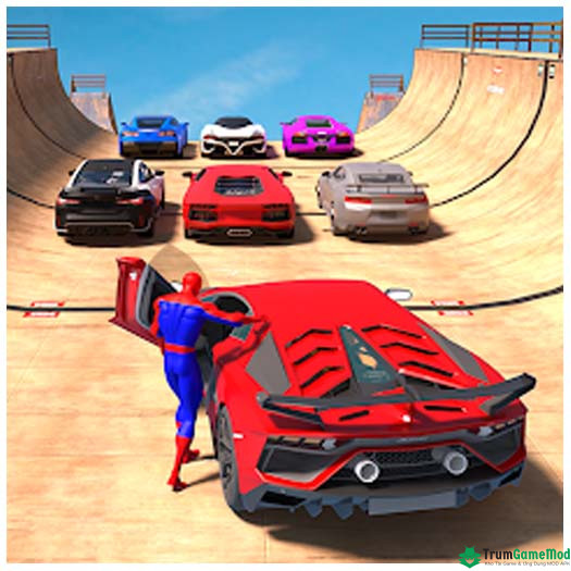 logo Superhero Car Mega Ramp Games Tải Superhero Car: Mega Ramp Games APK v3.27