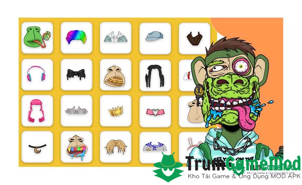 Trò chơi Bored Ape Creator - NFT Art APK là một trò chơi đặc biệt được thiết kế đặc biệt