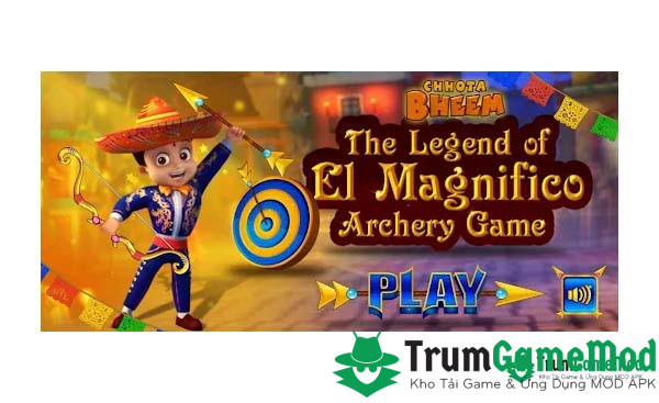 Chhota Bheem Archery in Mexico APK là trò chơi bắn cung di động sôi động