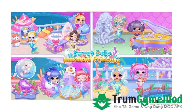 Sweet Dolls: Mermaid Princess APK là một trò chơi thú vị và lôi cuốn