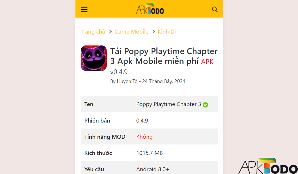 Screenshot 8 Tải Poppy Playtime Chapter 3 Apk Mobile miễn phí