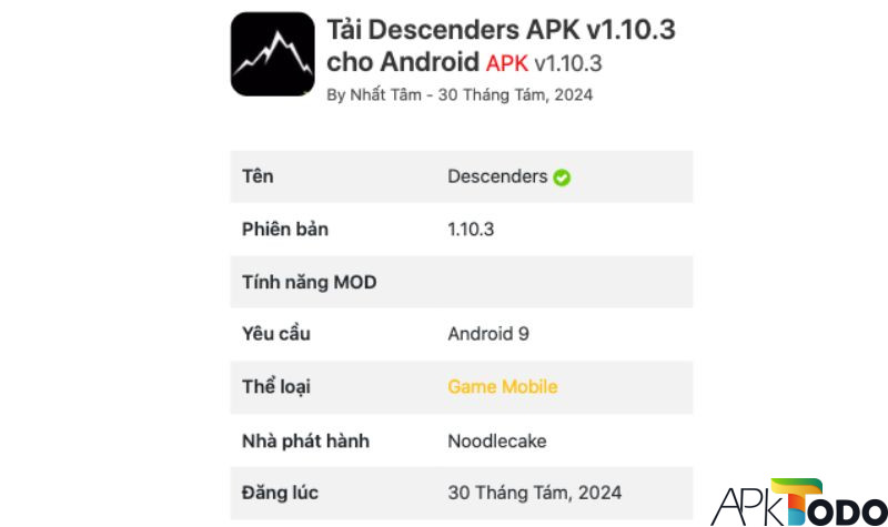 Tải Descenders APK cho thiết bị di động