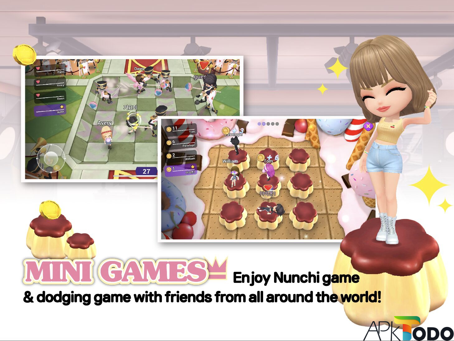 Nhiều minigame thú vị trong Blackpink The Game Apk