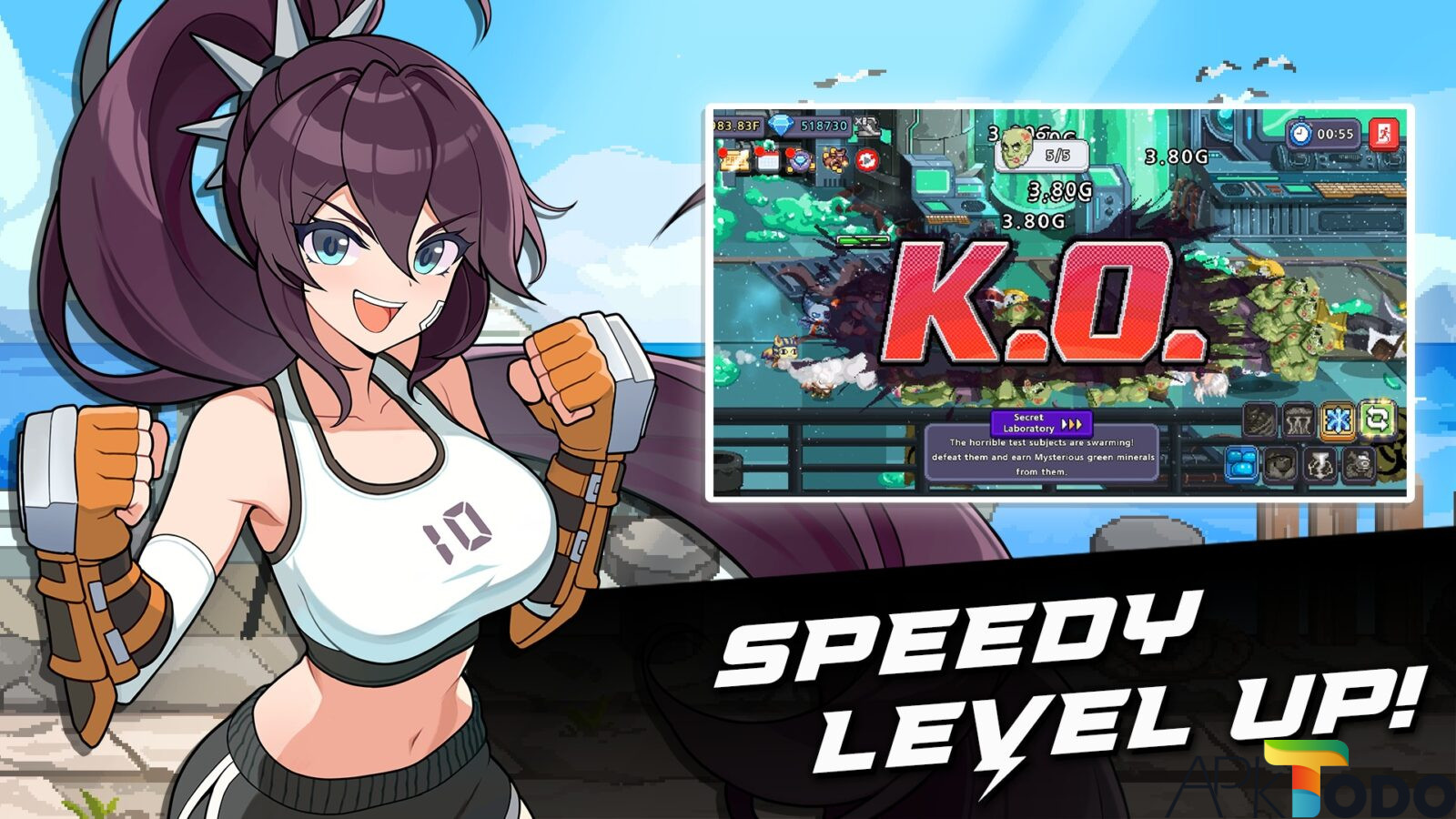 GamePlay của Pocket Girls Apk: Thu thập và phát triển đội hình anh hùng