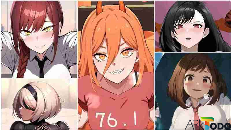 Các nhân vật trong Oh My Waifu Apk