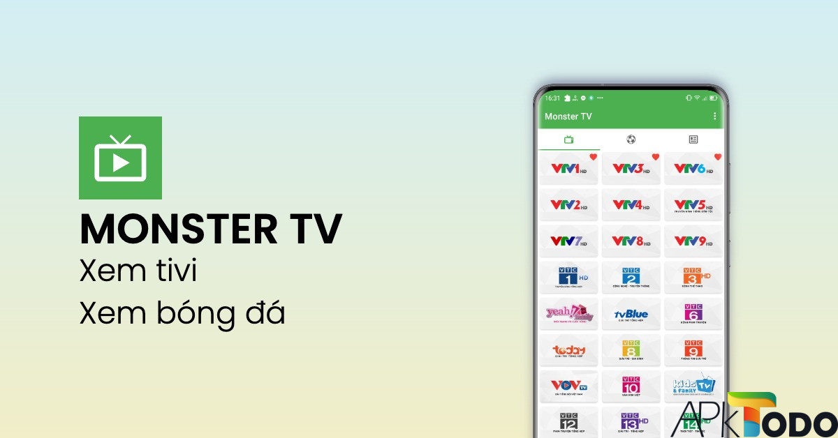 Giới thiệu app giải trí Monster TV Apk