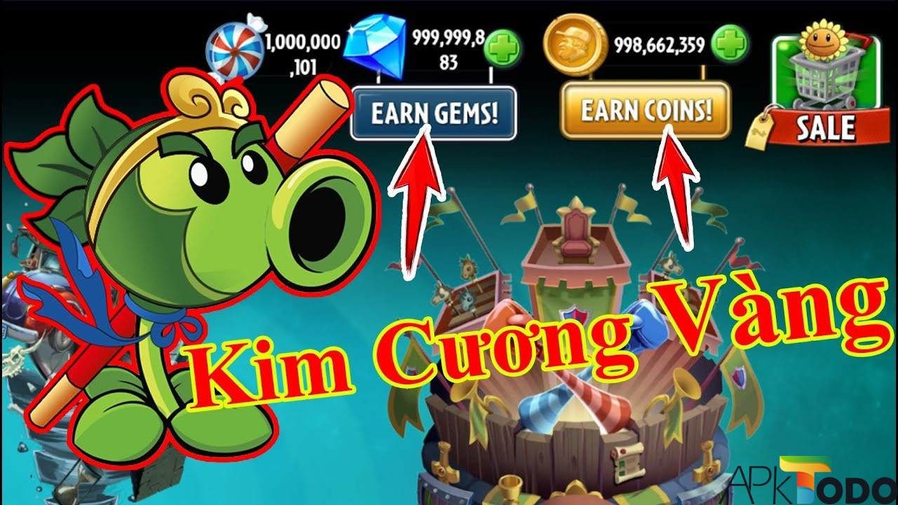 PvZ 2 hack unlimited gems and coins